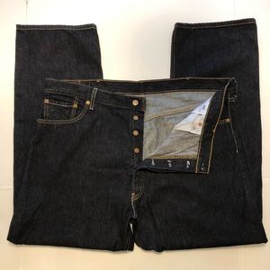 Levi’s 501XX Straight STF Rigid Black Jeans Sz 44